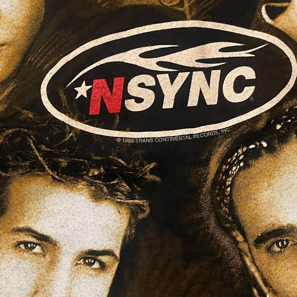 Vintage Y2K 1999 Black NSYNC Stedman by Hanes M